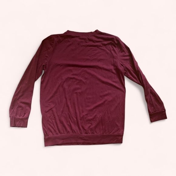 Schrute Farms Maroon Soft Cozy Long Sleeve Tee Unisex M The Office Fan Shirt - Picture 2 of 4